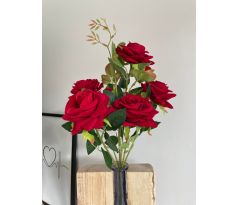 Červená kytica ruží 17909 55cm
