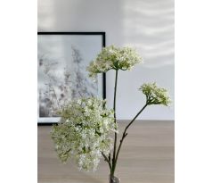 Umelý kvet do vázy 03374 bielo-zelený 75cm