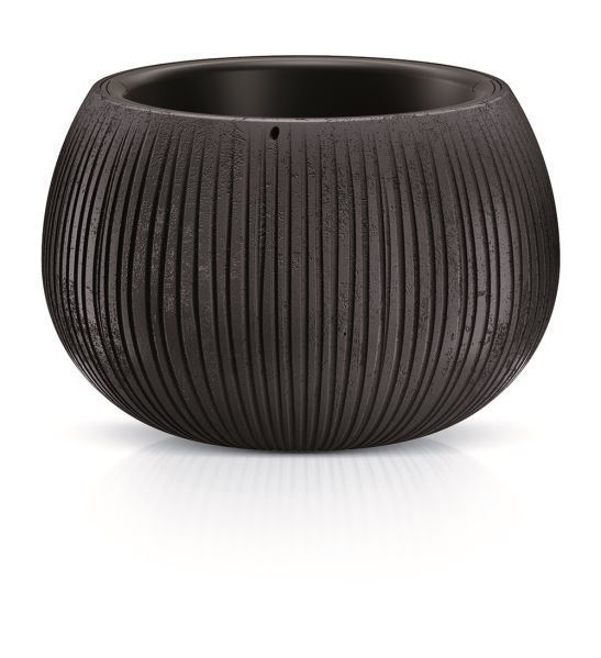 Prosperplast Kvetináč Beton Bowl DKB370 čierny beton