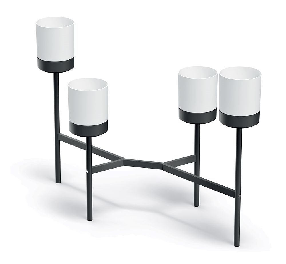 Prosperplast Stojan na kvety BLOOMIE STAND IKD4L biely 125 x 55 x 81,5cm