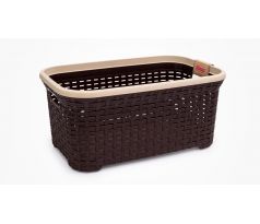 Kôš na bielizeň Rattan 35L, hnedý