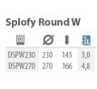 Závesné kvetináče SPLOFY ROUND DSPW230 biely