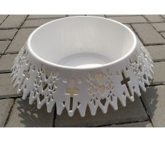 Misa náhrobná 36cm biela