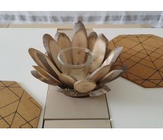 Drevený svietnik LO0272 25cm