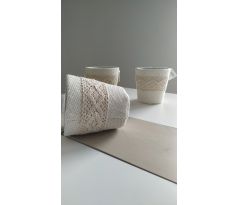 Jutový obal 11cm krém