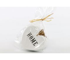Drevené srdiečka HOME 7cm sada 6ks