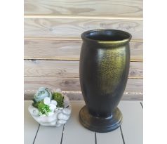 Keramická váza 33cm čierno-zlatá