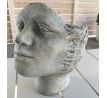 Cementový obal/kvetináč hlava 116129 24x23x18cm