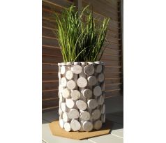 Vysoký drevený kvetináč/obal WDA121 výška 30cm