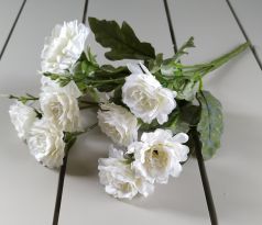 Biela kytica ruží 32cm