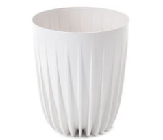 Kvetináč Mira ECO recycled 250mmsnehovo- biely