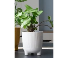 Obal na kvetináč ARIA Jumper 18cm biely