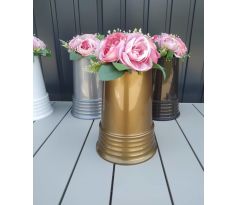 Náhrobná váza 24cm zlatá