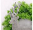 Vianočný zamatový jeleň 50596 31cm sivý