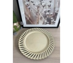 Ozdobný tanier 0151-33 32cm krém