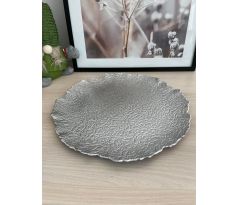 Dekoratívny podtanier 051397 33cm strieborny
