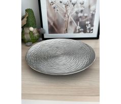 Dekoratívny podtanier 051799 33cm strieborny