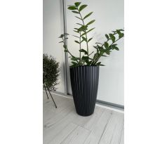 Kvetináč MIKA SLIM 30 čierny 29cm