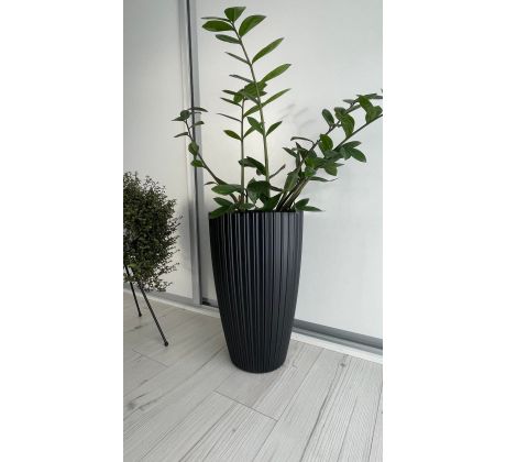 Kvetináč MIKA SLIM 30 čierny 29cm