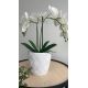 Kvetináč FLOW PETIT 19cm biely