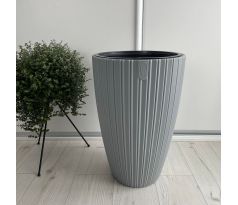 Kvetináč MIKA SLIM 40 platina 39cm