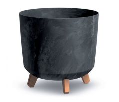 Kvetináč GRACIA TUBUS BETON EFFECT DGTL300LE 29,8 cm antracit