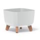 Kvetináč GRACIA SQUARE DGQL300 29cm biely