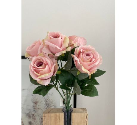 Kytica ruží 10475 45cm rúžová