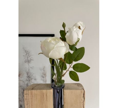 Ruže na stopke 18223 42cm biela