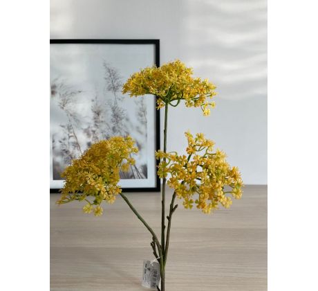 Umelý kvet do vázy 03374 žltý 75cm