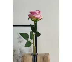 Umelá ruža KWLA144R 49cm ružová