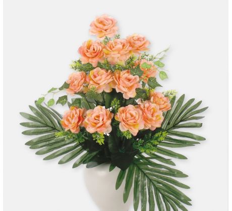 Kytica ruží 236 50cm marhuľová