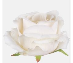 Umelá hlávka ruže 697-01 12cm krém