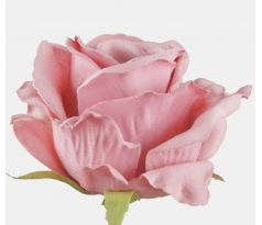 Umelá hlávka ruže 697-05 12cm ružová