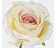 Umelá hlávka ruže 697-02 12cm žlto ružová