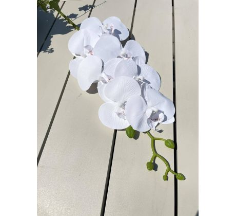 Biela umelá orchidea 2339/71 90cm