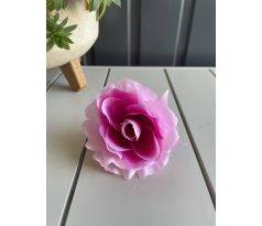 Umelá hlávka ruže 625-09 ružová