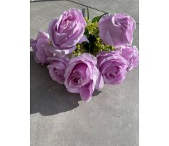 Kytica ruží 118E 46 cm svetlo-fialová
