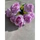 Kytica ruží 118E 46 cm svetlo-fialová