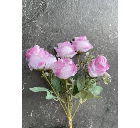 Ružová kytica 117E 32cm