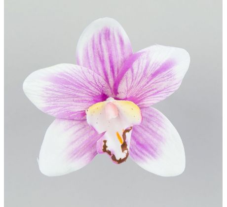 Hlávka Orchidea 165.15 12cm bielo-fialová