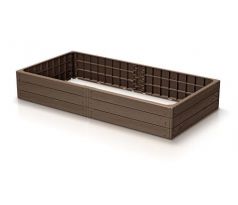 Vyvýšený záhon BASE WOODY IBWR hnedý 150x75x25cm