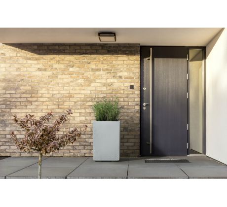 Kvetináč Karo 400x400x600 sivý beton