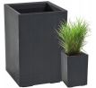 Kvetináč Karo 400x400x600 antracit beton
