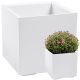 Kvetináč Karo 400x400x400 bielo-krém beton