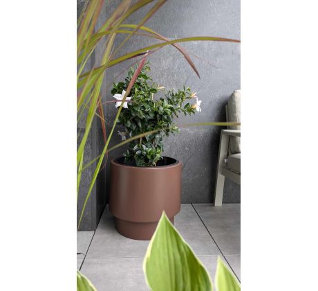 Kvetináč HEOS DBHEN400 39,5cm hnedý