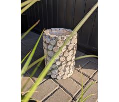Vysoký drevený kvetináč/obal WDA121 výška 30cm