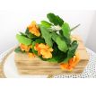 Umelá kytička Pelargonia 103A 35cm oranžová