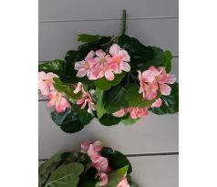 Umelá kytička Pelargonia 103F 35cm ružová