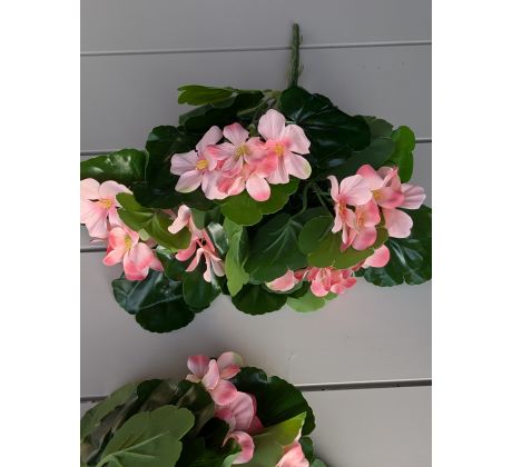 Umelá kytička Pelargonia 103F 35cm ružová